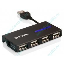 Карманный USB 2.0 концентратор D-Link DUB-104 в Муроме, USB хаб DLink DUB104 (Муром)