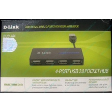 Карманный USB 2.0 концентратор D-Link DUB-104 в Муроме, USB хаб DLink DUB104 (Муром)