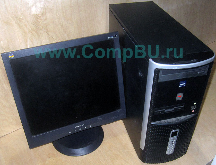 Комплект: одноядерный компьютер Intel Pentium-4 с 1Гб памяти и 17 дюймовый ЖК монитор (Муром)